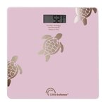 LITTLE BALANCE Pese-personne - LITTLE BALANCE - 8729 - Tortues gold métallisées - USB-réparable - 180 kg / 100 g - Rose