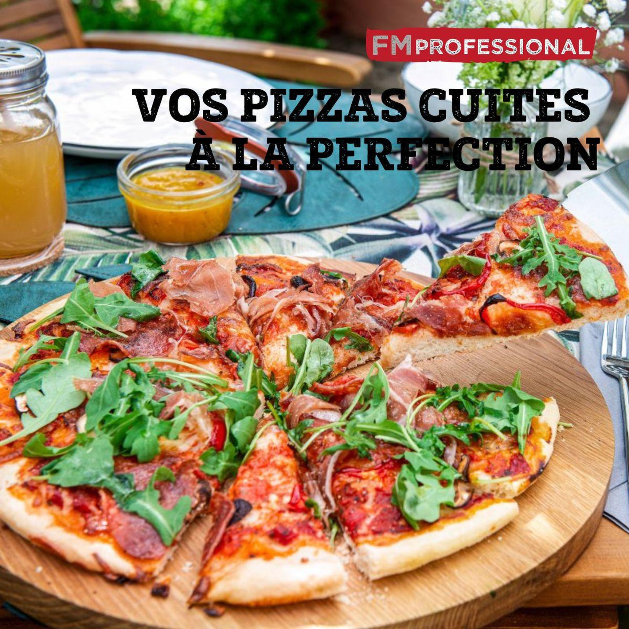 Voir la diapositive 2 : FM PROFESSIONAL Plaque pizza surgelée 30 cm FM Professional