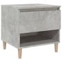 Voir la diapositive 2 : VIDAXL Table de chevet Gris beton 50x46x50 cm Bois d'ingenierie