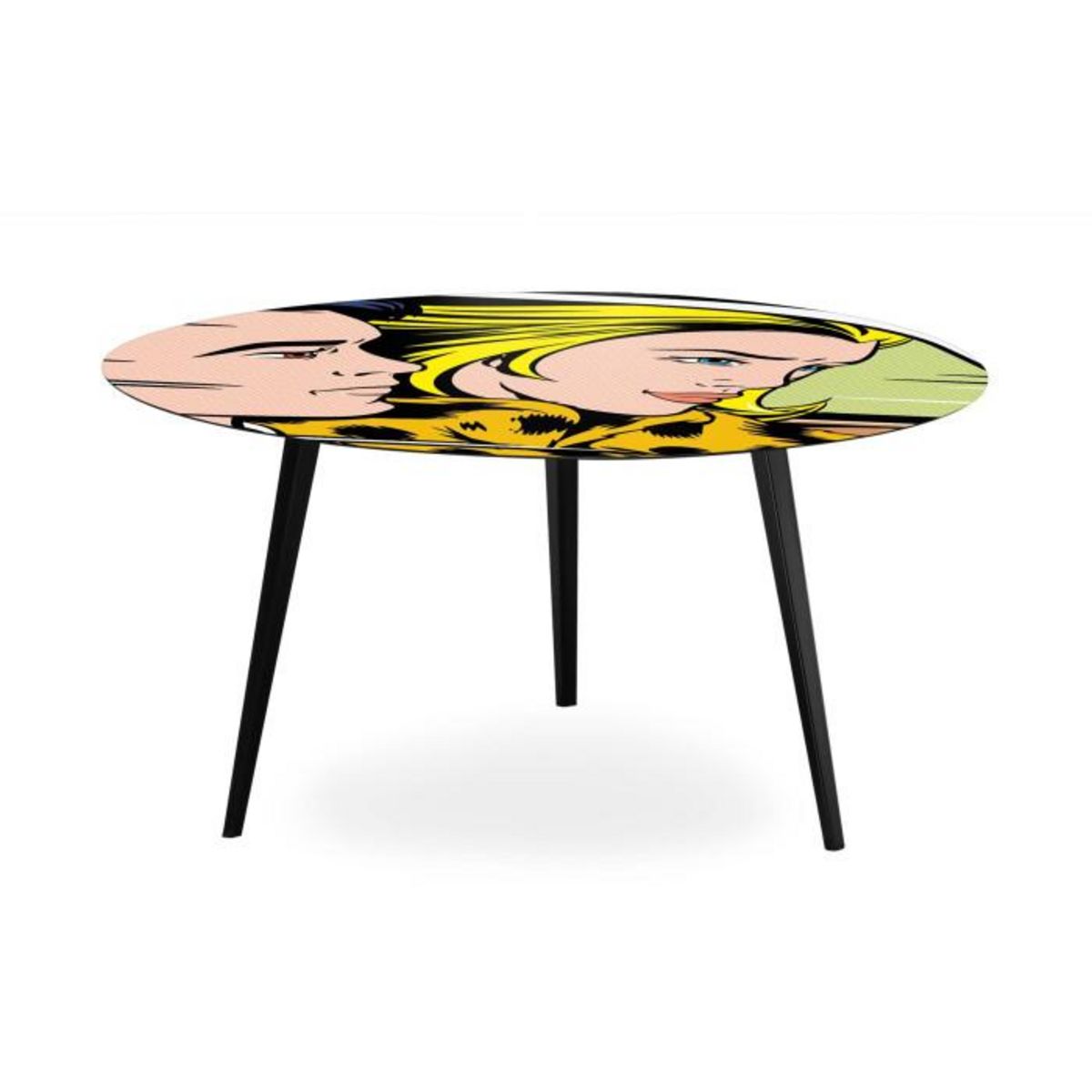 Paris Prix Table Basse 1 Cover  Fast Car  90cm Noir