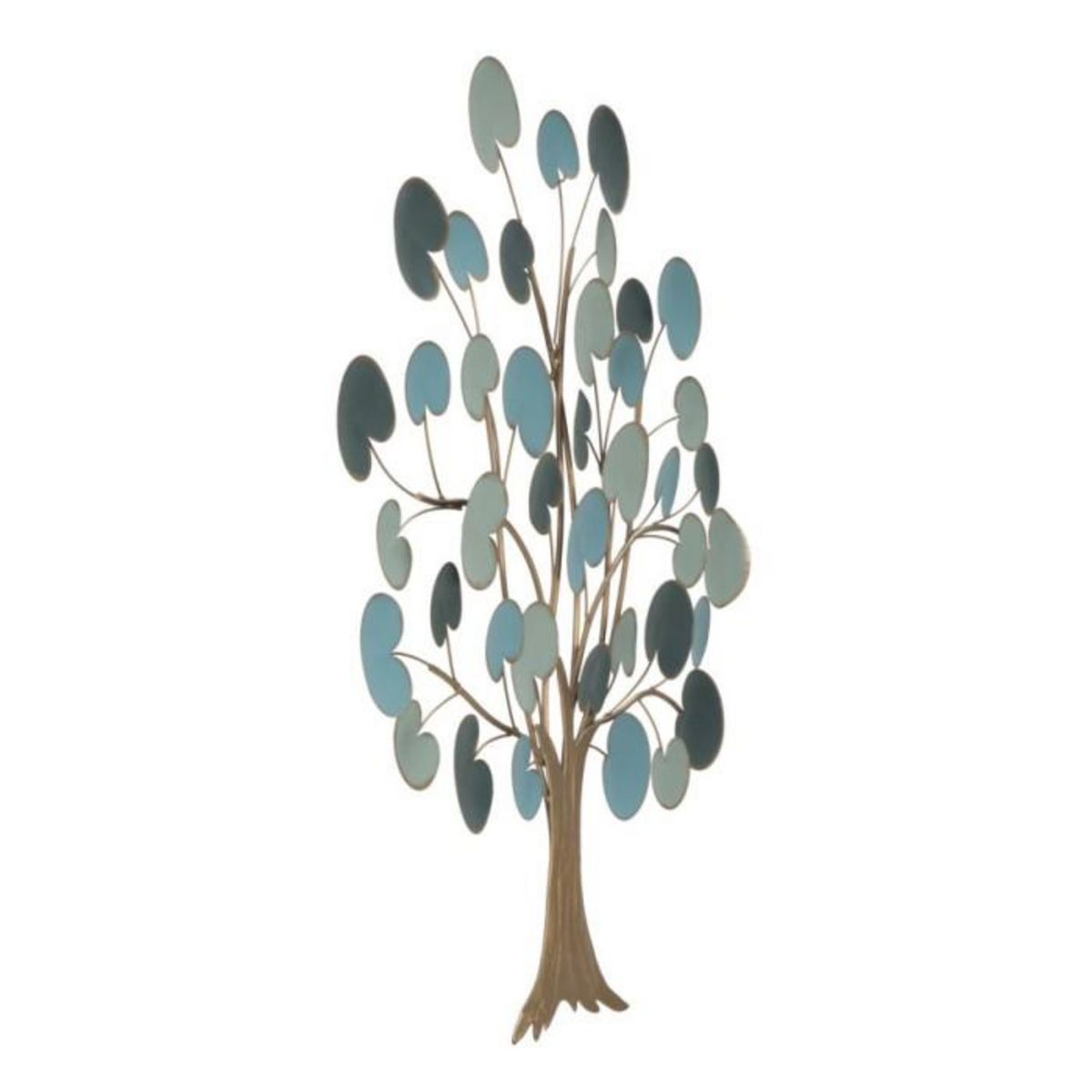 Paris Prix Décoration Murale en Métal  Pommier  90cm Bleu