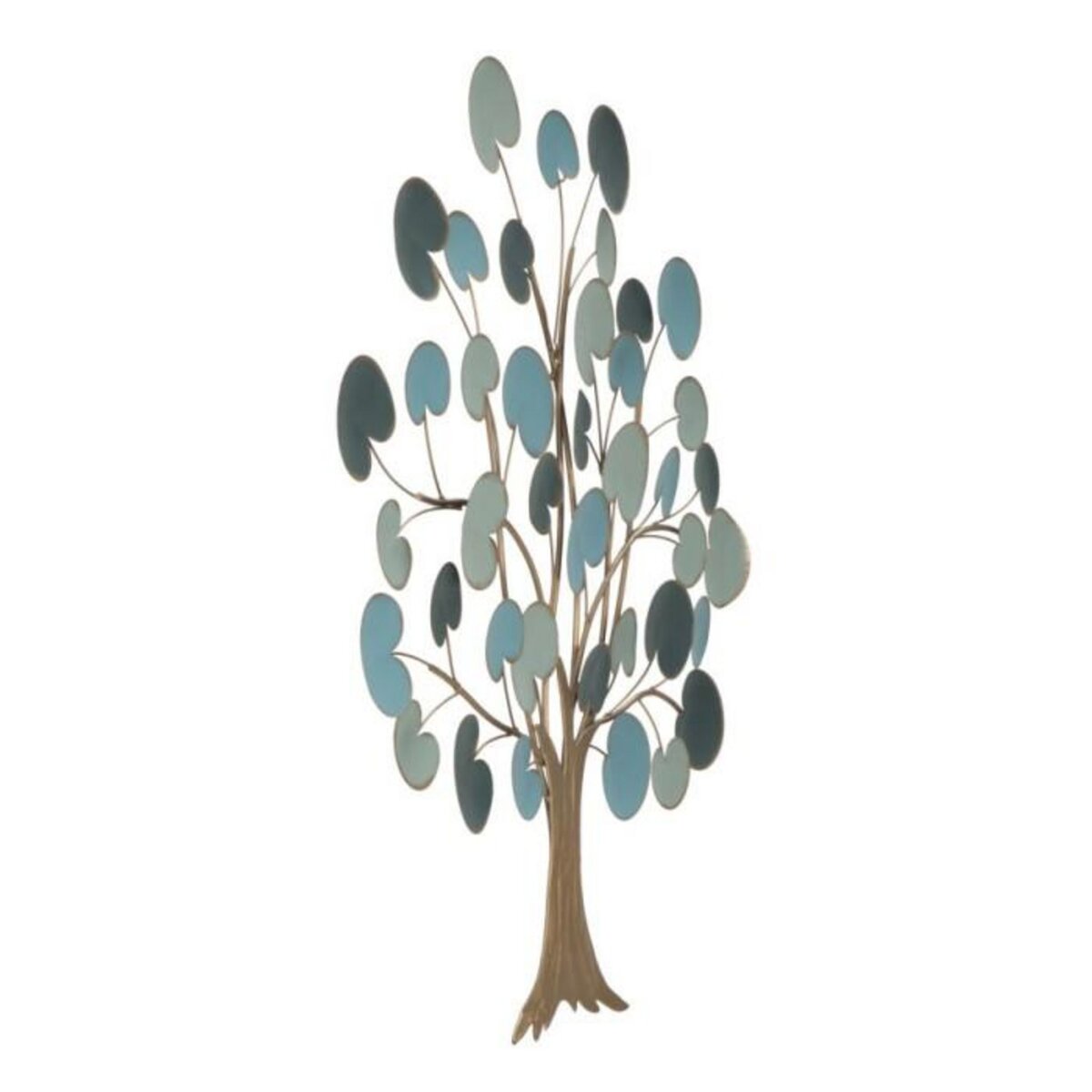 Paris Prix Décoration Murale en Métal  Pommier  90cm Bleu