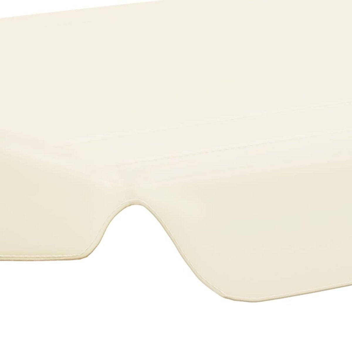 VIDAXL Toit de rechange de balançoire creme 150/130x105/70 cm