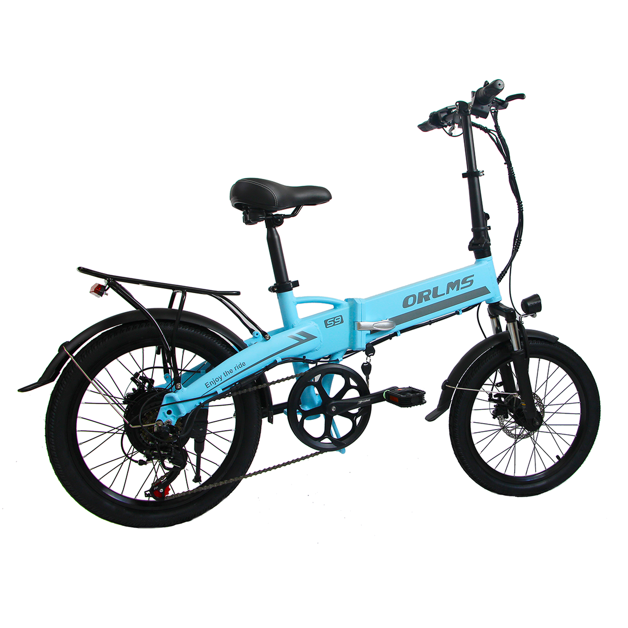 Voir la diapositive 2 : ORLMS Vélo électrique pliant ORLMS S9, moteur 500 W