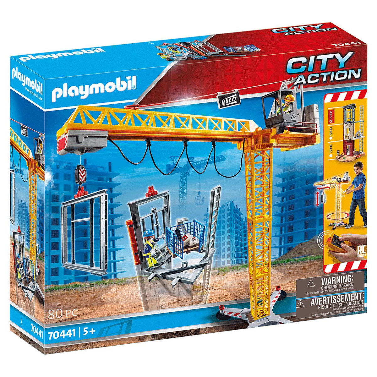 PLAYMOBIL 70441 - City Action - Grue radio-commandée 