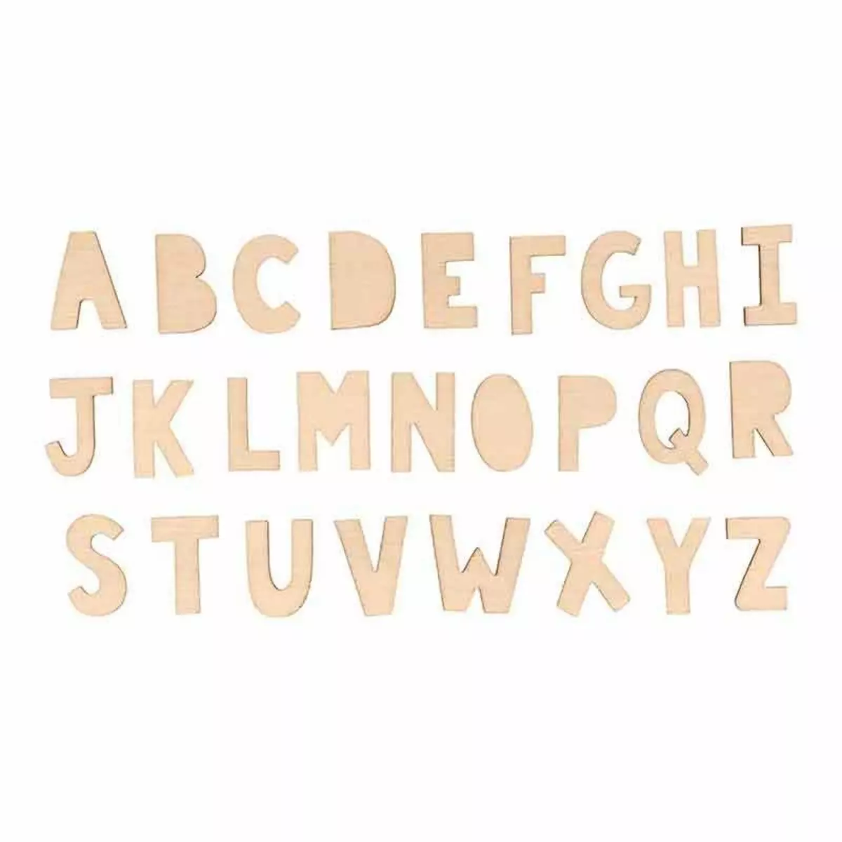 Artemio 72 mini lettres en bois - Alphabet