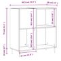 Voir la diapositive 6 : VIDAXL Armoire a disques chene marron 84,5x38x89 cm bois d'ingenierie