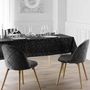 Voir la diapositive 4 : Paris Prix Nappe Antitache Imprimé  Mikado  140x240cm Noir & Argent