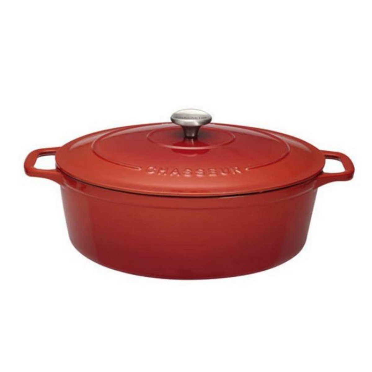 Chasseur Cocotte ovale en fonte émaillée 31cm rubis sublime - puc473158