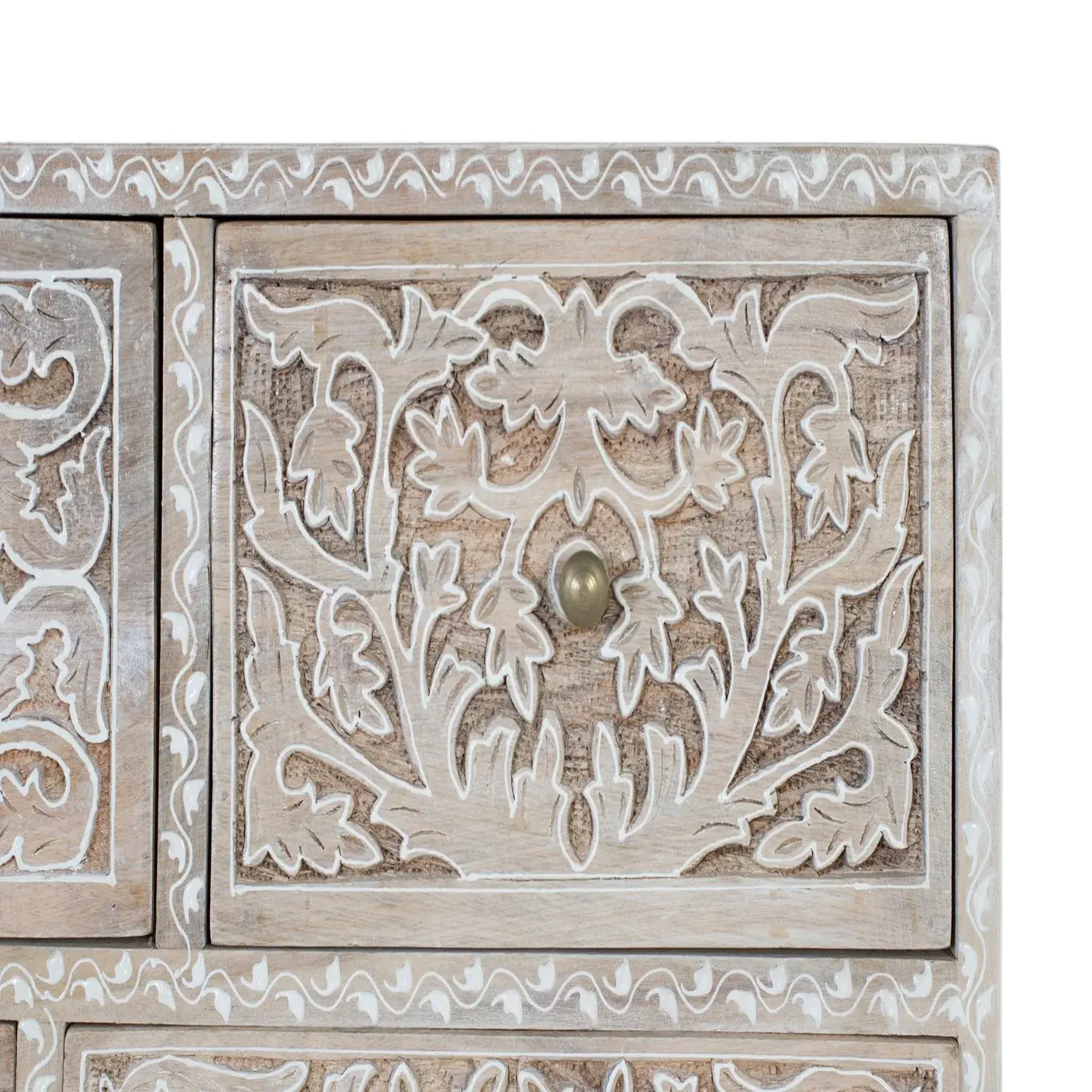 Voir la diapositive 3 : GINER Y COLOMER SL Commode en bois de manguier 70 cm style méditerranéen colonial moderne