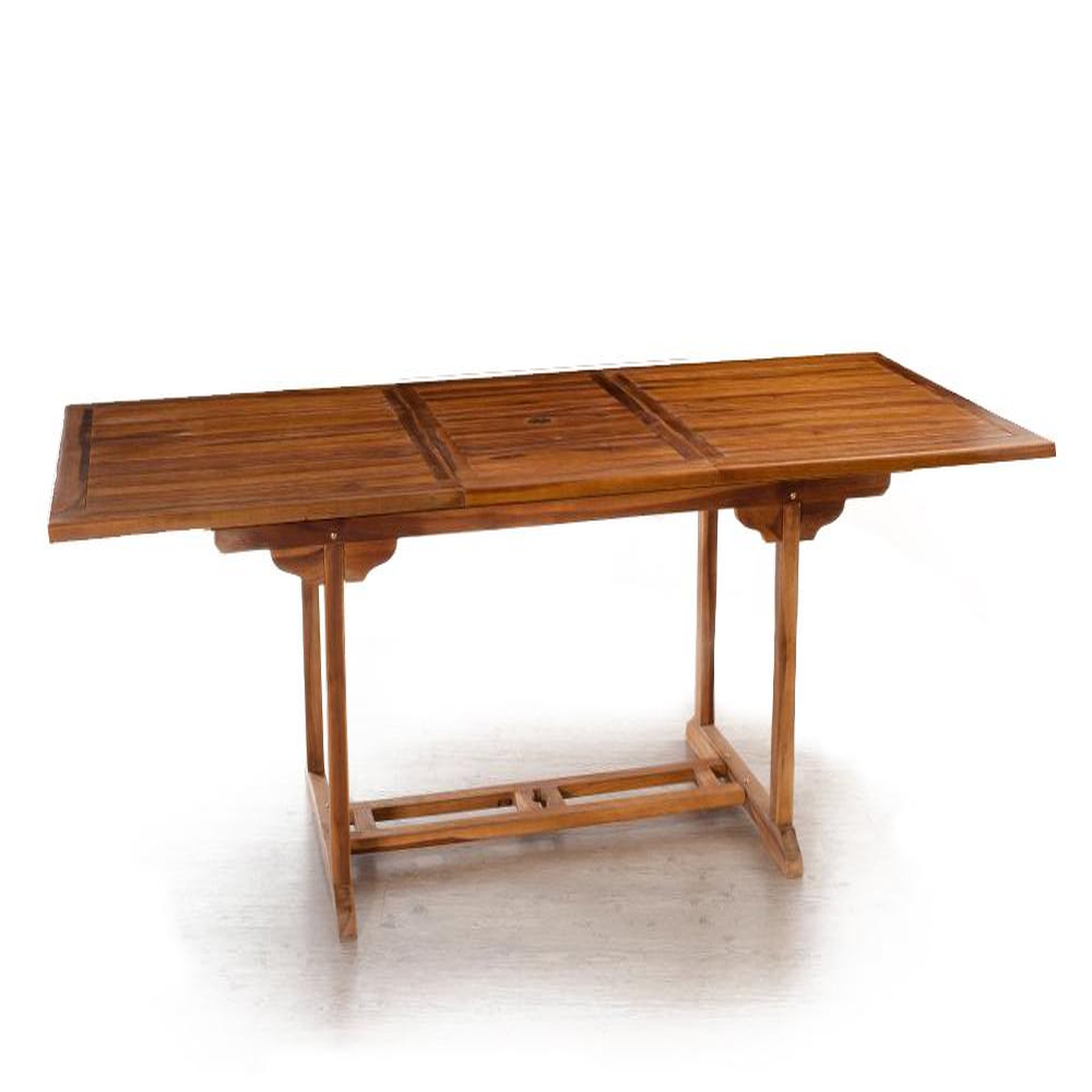 Voir la diapositive 5 : CONCEPT USINE Salon de jardin Teck huilé 8 personnes - Table rectangle + 8 chaises LUBOK