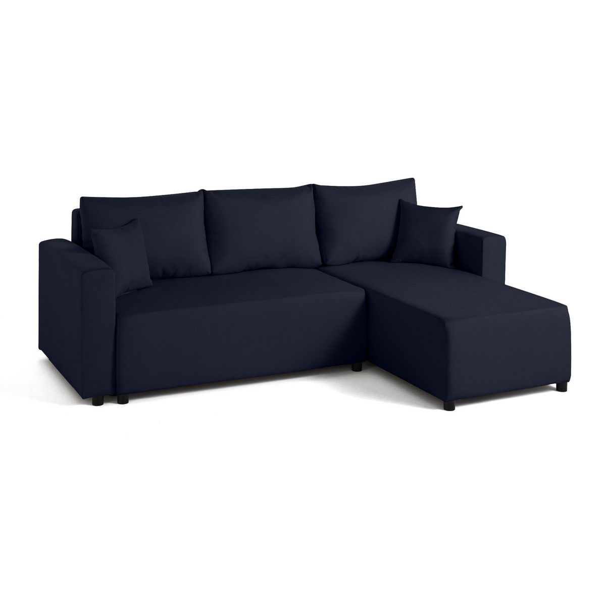 BEST MOBILIER Regala - canapé d'angle réversible - 4 places - convertible avec coffre - en tissu