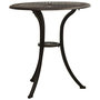 Voir la diapositive 2 : VIDAXL Table de jardin Bronze 62x62x65 cm Aluminium coule