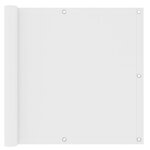 VIDAXL Ecran de balcon Blanc 90x300 cm Tissu Oxford