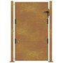 Voir la diapositive 4 : VIDAXL Portail de jardin 105x130 cm acier corten