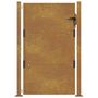 Voir la diapositive 4 : VIDAXL Portail de jardin 105x130 cm acier corten