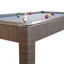 Voir la diapositive 6 : PLAY4FUN Billard Américain HARMONY 6Ft - 206,5 x 116,5 x 80 cm avec accessoires et plateau dînatoire - Couleur Chêne