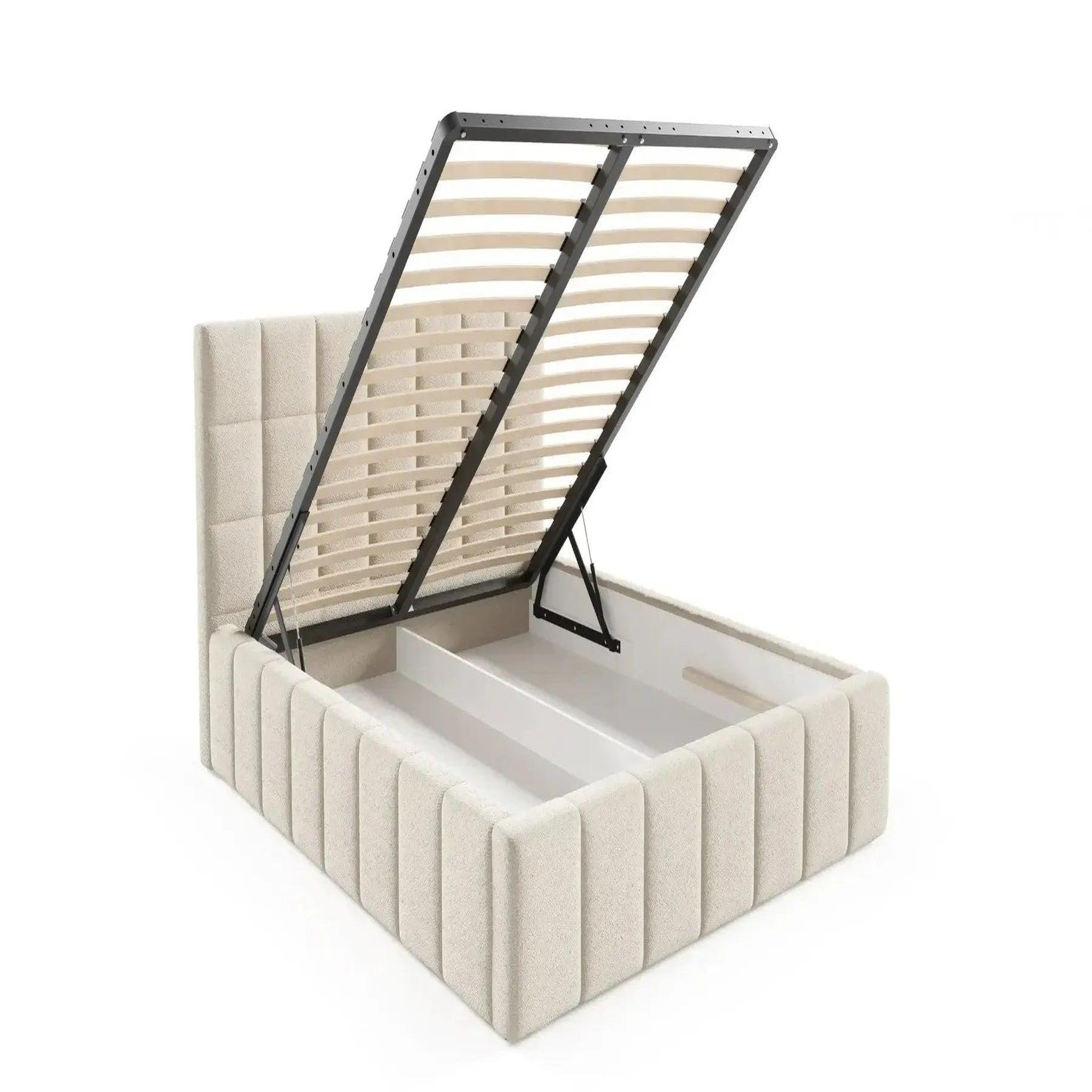 Voir la diapositive 6 : CASANOVA PARIS Florence - lit coffre tissu chenille