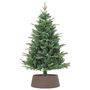Voir la diapositive 4 : VIDAXL Jupe de sapin de Noël marron Ø65x23 cm plastique