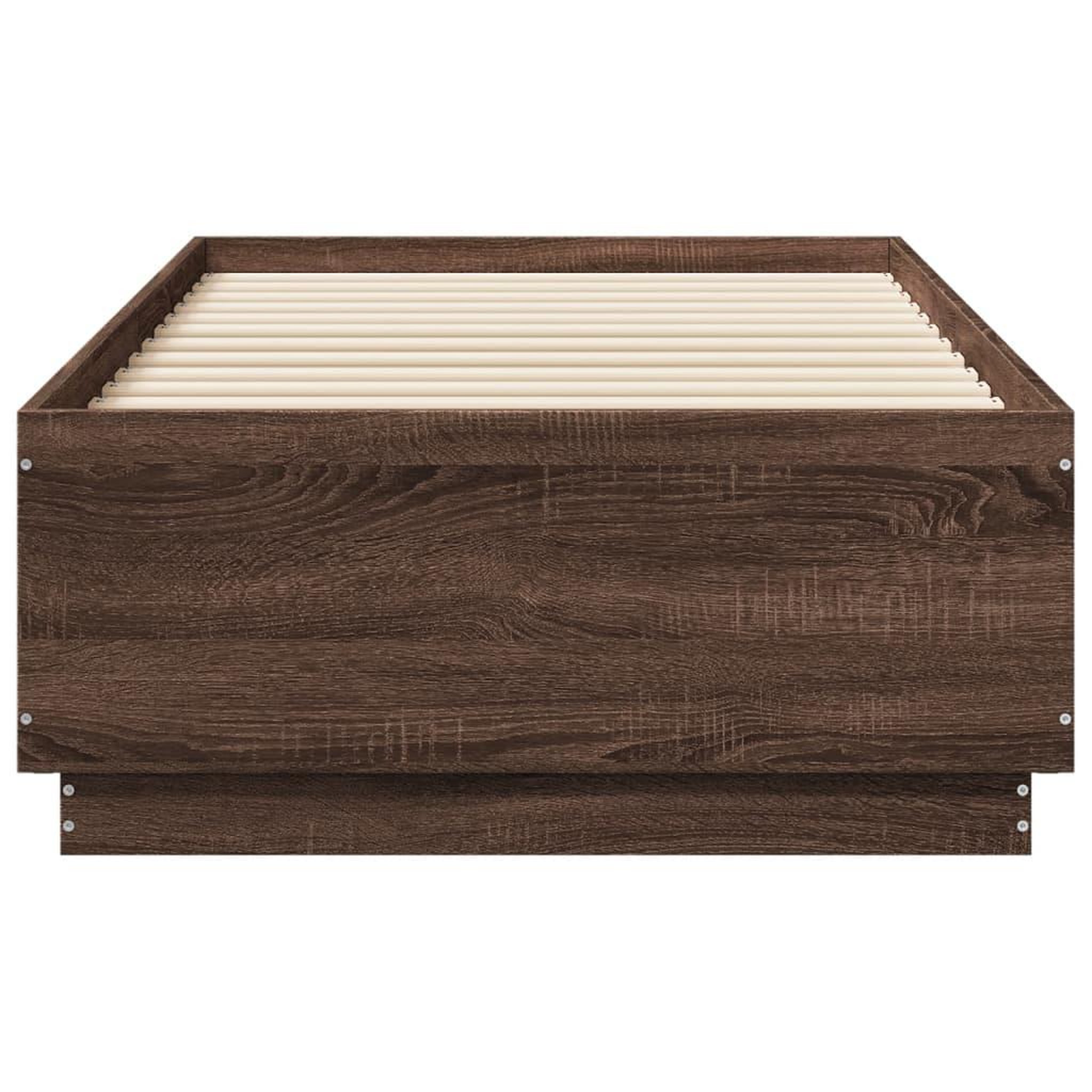 Voir la diapositive 4 : VIDAXL Cadre de lit sans matelas chene marron 90x190 cm