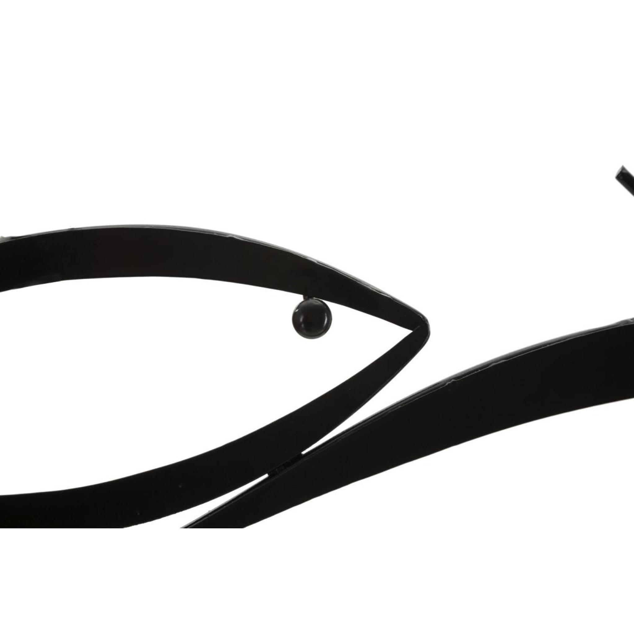 Voir la diapositive 4 : Paris Prix Décoration murale en métal  fishes  100cm noir