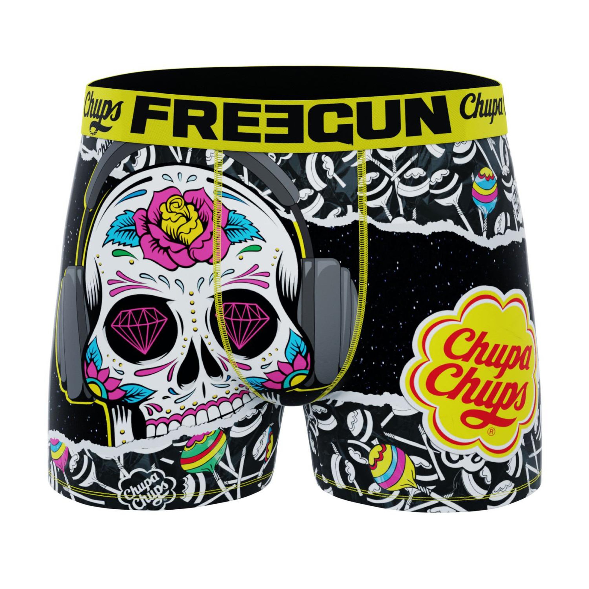 Voir la diapositive 6 : FREEGUN Lot de 4 boxers homme ChupaChups