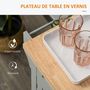 Voir la diapositive 4 : HOMCOM Desserte de cuisine multi rangements 2 tiroirs 2 placard 2 portes avec étagère range-bouteille porte-torchons MDF hévéa