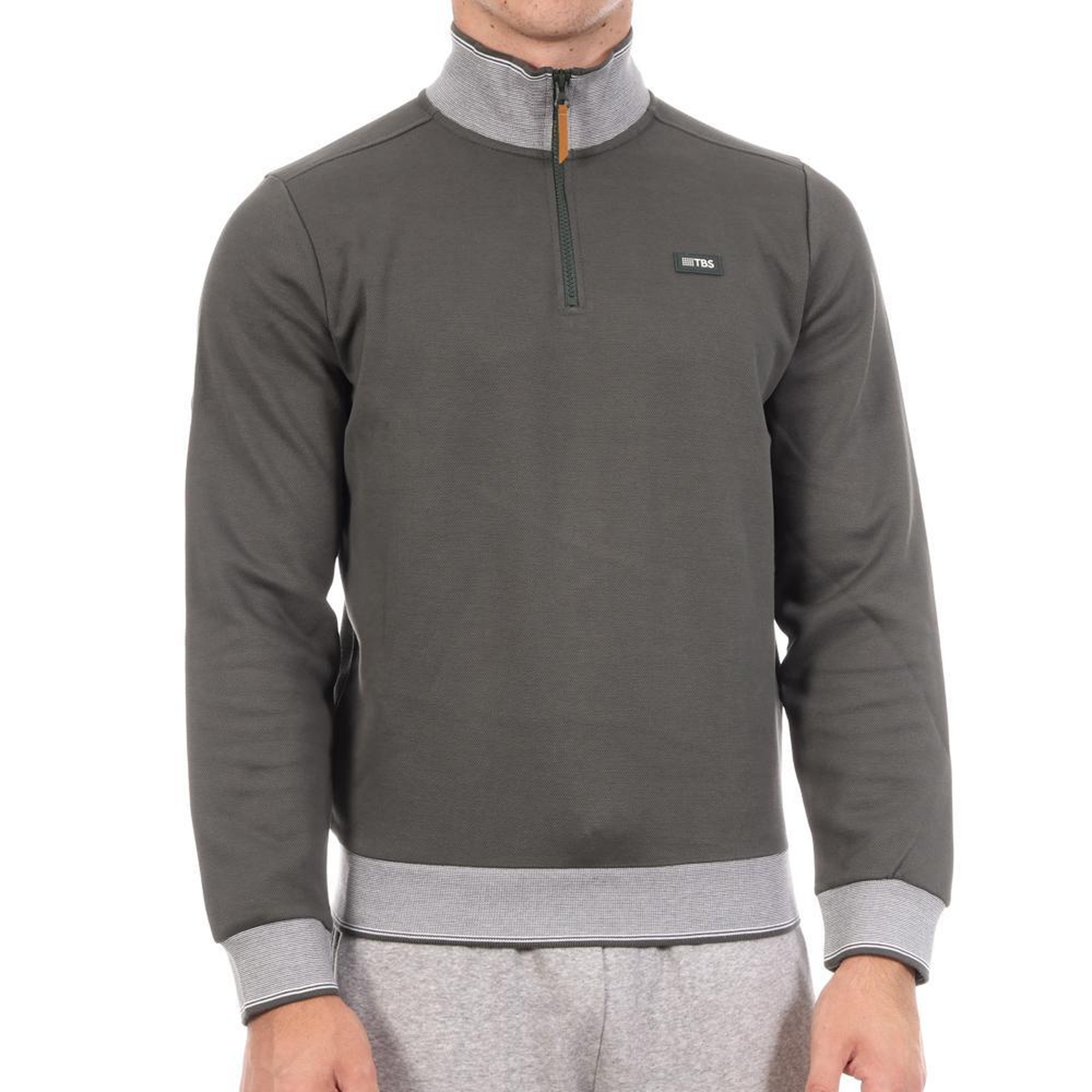 TBS Sweat Vert Homme TBS LOANN. Coloris disponibles : Vert