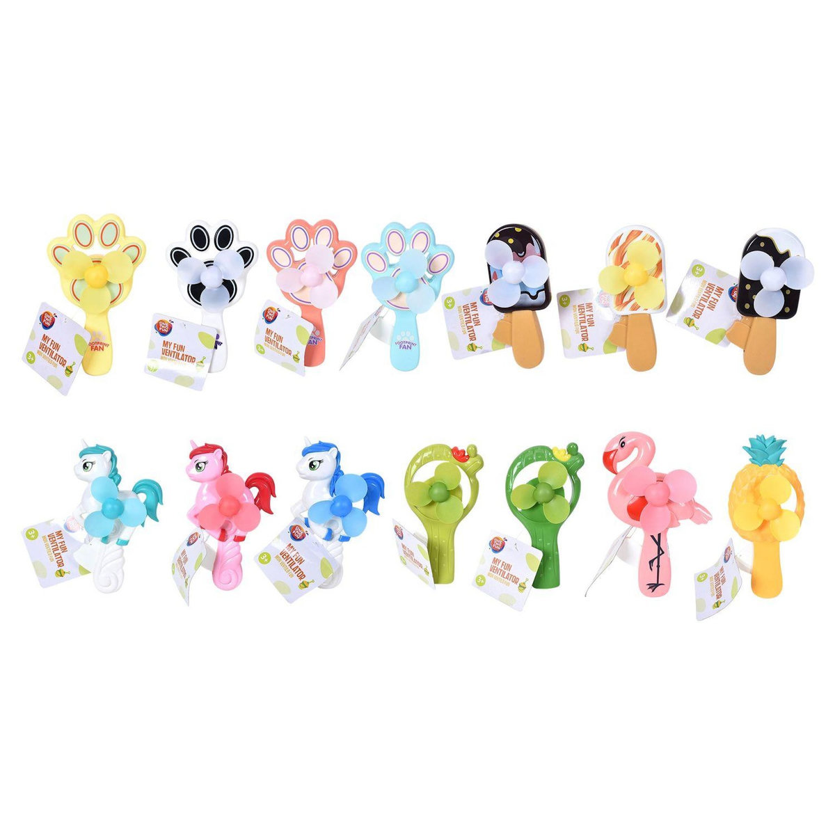 One Two Fun -  Mon ventilateur à main fantaisie Asst