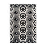 Paris Prix Tapis Coupe 3D à Poils Courts  Ethnie  Gris. Coloris disponibles : Gris