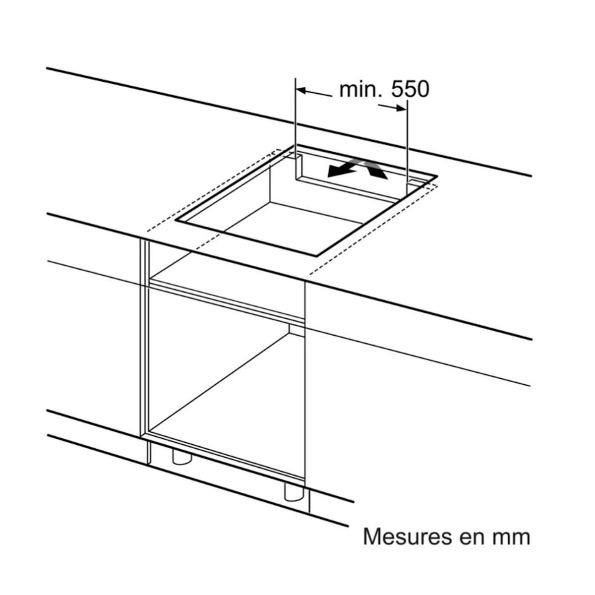 Neff Plaque de cuisson à induction 80cm 5 foyers 7400w - T58FHW1L0