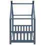 Voir la diapositive 5 : VIDAXL Cadre de lit d'enfant Gris Bois de pin massif 80x160 cm