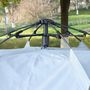 Voir la diapositive 5 : OUTSUNNY Tente pop up montage instantané - tente de camping 3-4 pers.  - 2 grandes portes - dim. 2,6L x 2,6l x 1,5H m fibre verre polyester oxford noir gris