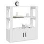 Voir la diapositive 4 : VIDAXL Buffet Blanc 80x30x90 cm Bois d'ingenierie
