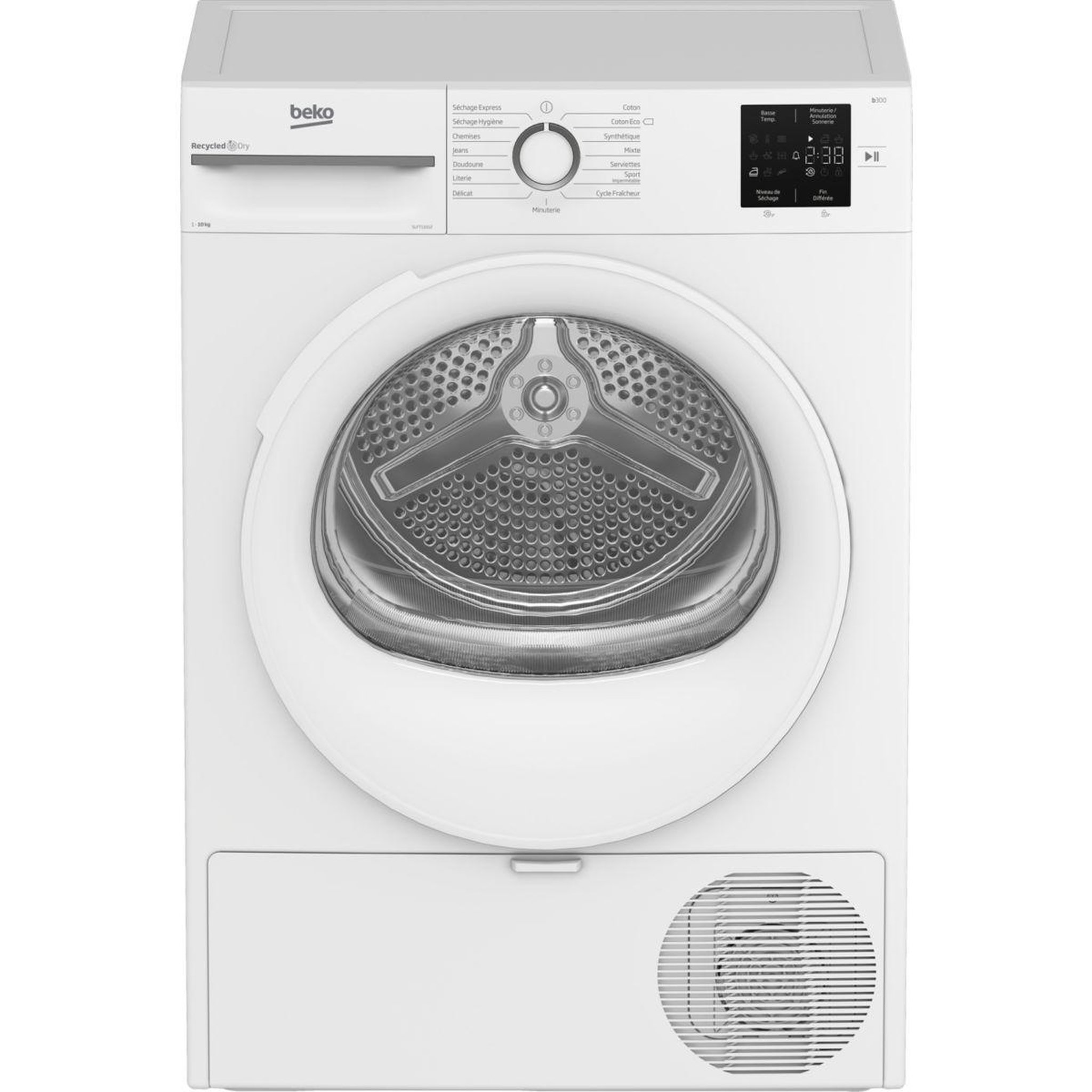Voir la diapositive 1 : Beko Sèche linge pompe à chaleur SLFT11012