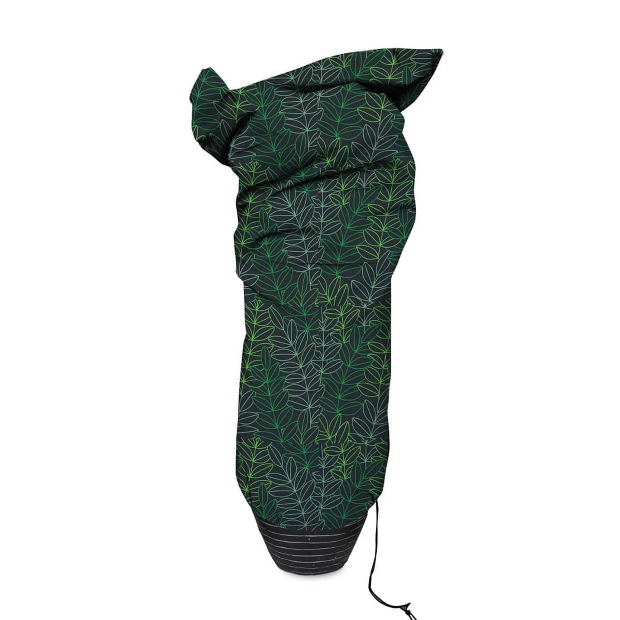 Voir la diapositive 2 : CAPI Capi Housse d'hivernage pour plantes 100x200 cm Imprime noir et vert
