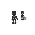 DISNEY Peluche Disney Black Panther Noir 25 cm