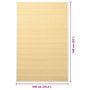 Voir la diapositive 6 : VIDAXL Tapis en bambou 100x160 cm Naturel