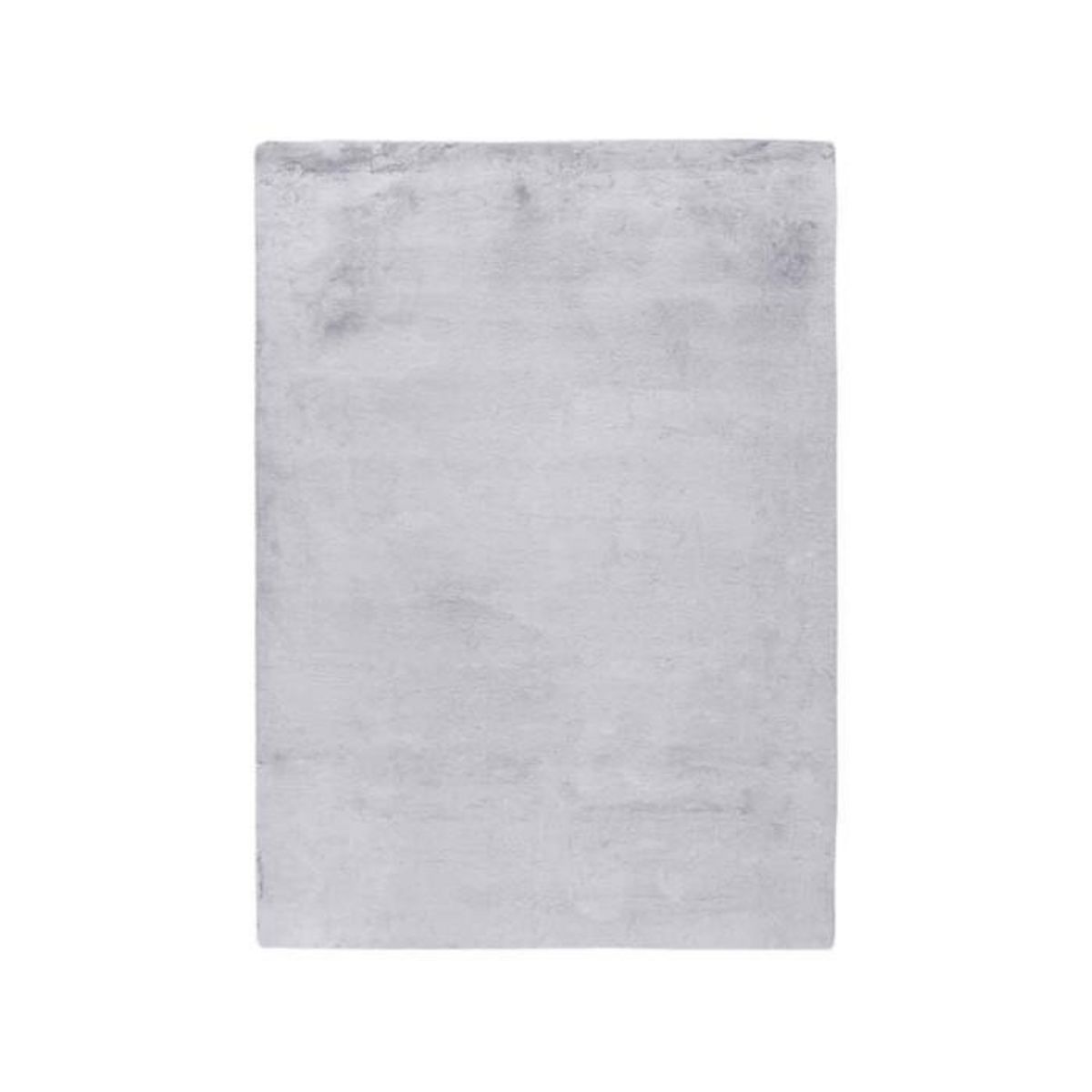 Paris Prix Tapis à Poils Longs Uni  Saika  Gris & Blanc