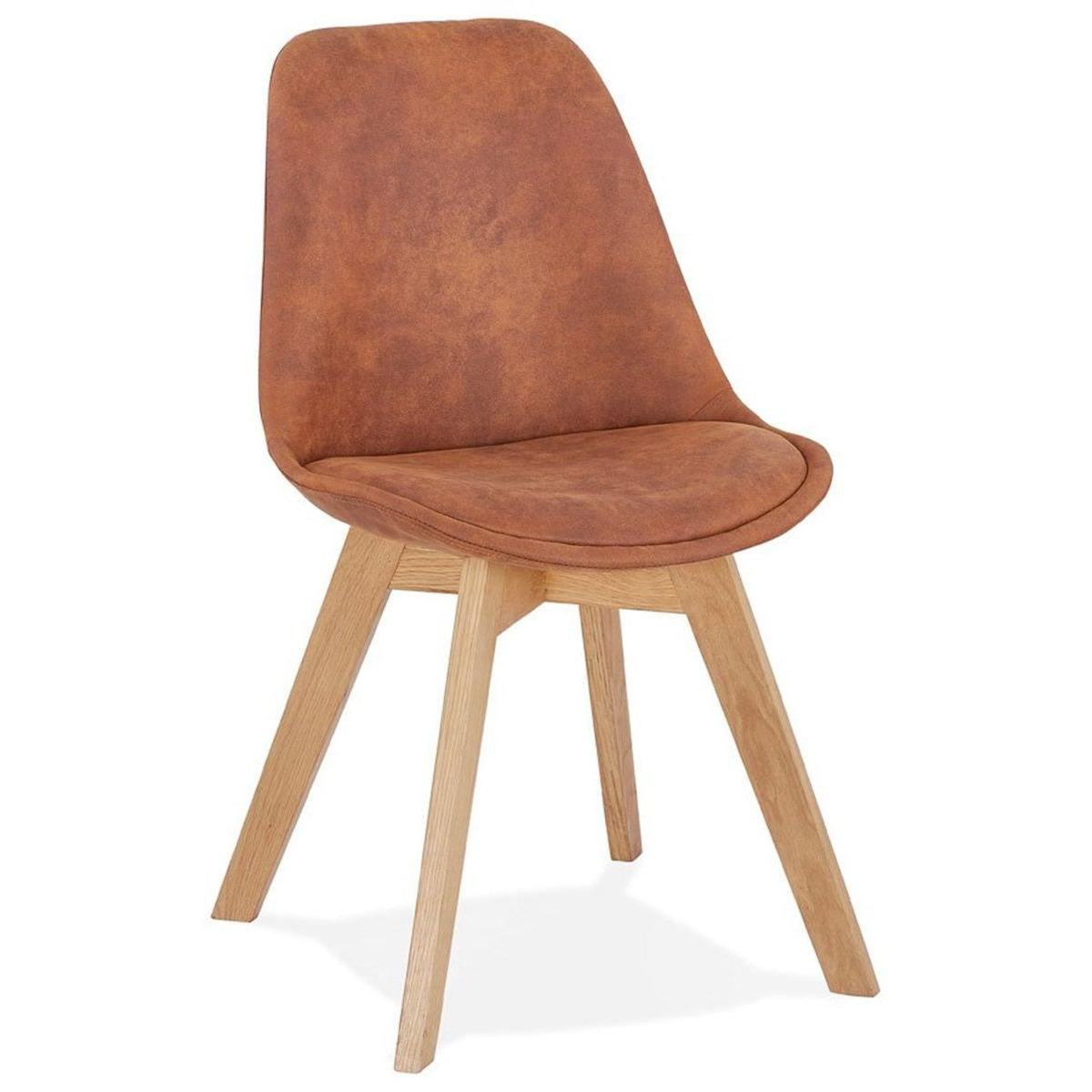 Paris Prix Chaise Design  Mirka  85cm Marron & Naturel