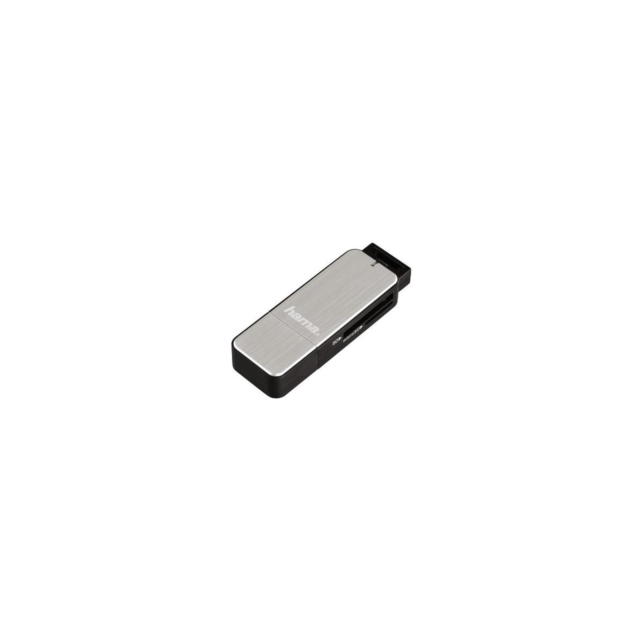 Hama Hama 123900 lecteur de carte mémoire USB 3.2 Gen 1 (3.1 Gen 1) Noir, Argent