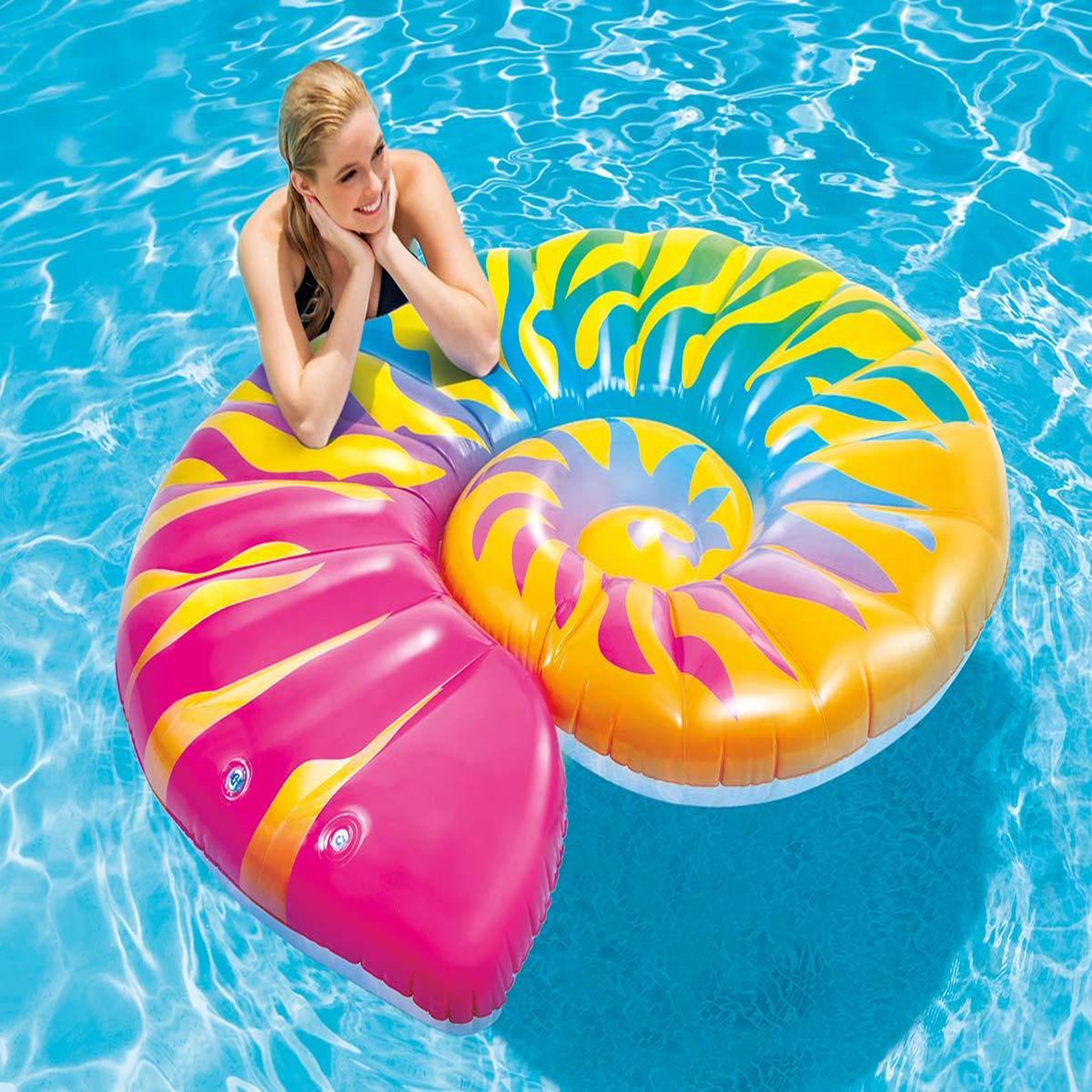 Voir la diapositive 2 : INTEX Ile flottante gonflable Coquillage - Intex