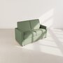 Voir la diapositive 3 : BEST MOBILIER Julia - canapé 3 places convertible express couchage quotidien 140 cm matelas 18 cm en tissu