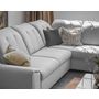 Voir la diapositive 4 : BEST MOBILIER Paul - canapé d'angle droit - 5 places - convertible avec coffre et têtières - en tissu