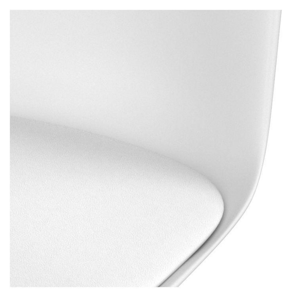 Rendez vous déco Chaise de bureau blanche sur roulettes - Skandi