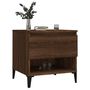 Voir la diapositive 4 : VIDAXL Table d'appoint Chene marron 50x46x50 cm Bois d'ingenierie