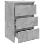 Voir la diapositive 5 : VIDAXL Table de chevet Gris beton 40x35x62,5 cm Agglomere