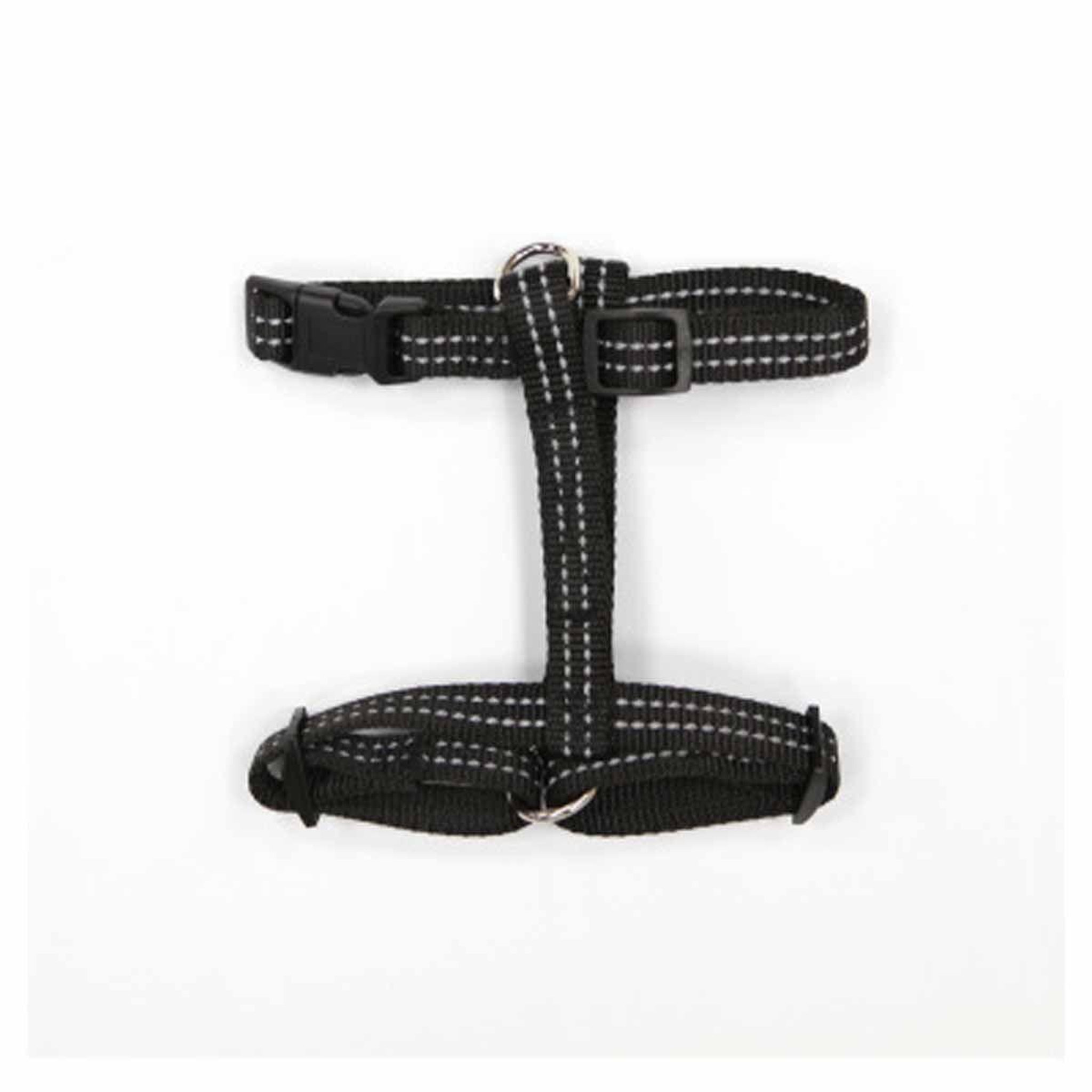 Voir la diapositive 1 : LOVE STORY Harnais pour chien  coutures réfléchissantes  70cm noir