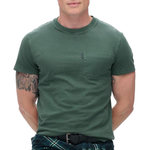 SUPERDRY T Shirt  Foncé Homme Superdry Essential. Coloris disponibles : Vert