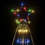 VIDAXL Sapin de Noël avec piquet 1134 LED Colorees 800 cm